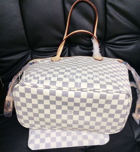 louis vuitton neverfull damier azur fake|louis vuitton damier azur crossbody.